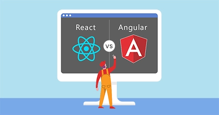 Comparison between Angular Vs React